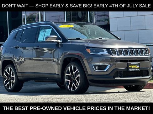 Used 2021 Jeep Compass Limited w/ Sun and Sound Group FWD image 2