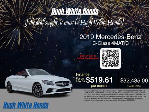 Used 2019 Mercedes-Benz C 43 AMG 4MATIC Cabriolet image 3