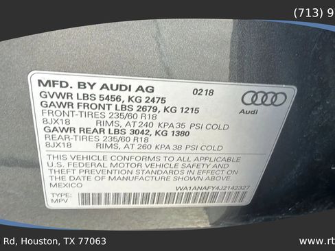 Used 2018 Audi Q5 2.0T Premium w/ Convenience Package AWD/4WD image 56