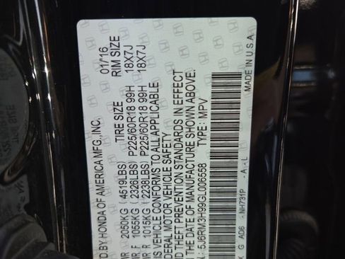 Used 2016 Honda CR-V Touring image 27