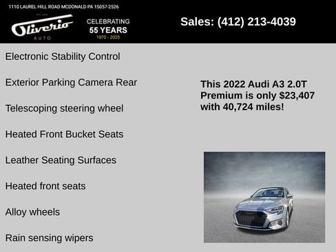 Used 2022 Audi A3 2.0T Premium image 10