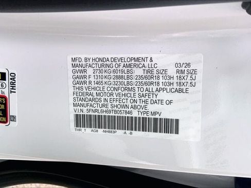 New 2026 Honda Odyssey EX-L image 20