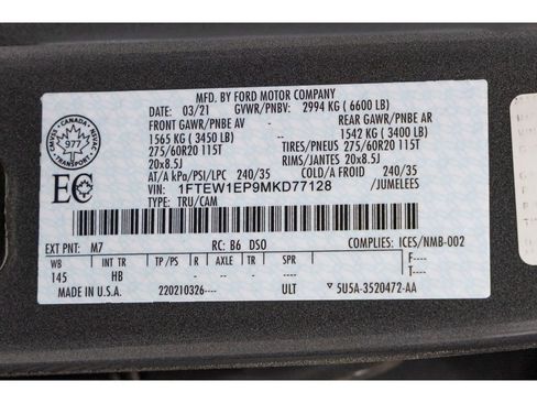 Used 2021 Ford F150 Lariat w/ Equipment Group 502A High image 32