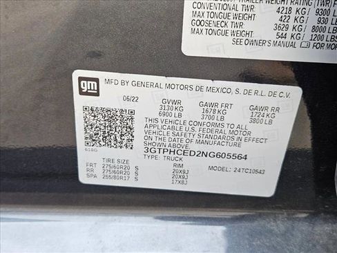 Used 2022 GMC Sierra 1500 Elevation RWD image 20