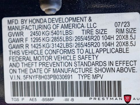 Used 2023 Honda Passport Elite image 50