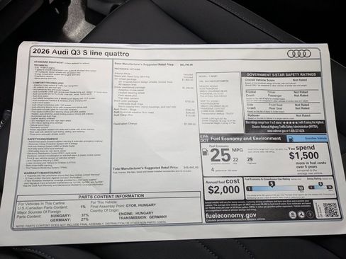 New 2026 Audi Q3 quattro 2.0T AWD/4WD image 18