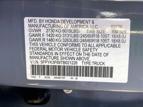 New 2026 Honda Ridgeline TrailSport image 21