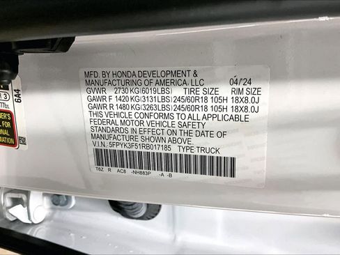 Used 2024 Honda Ridgeline RTL image 34