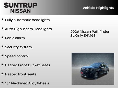 New 2026 Nissan Pathfinder SL AWD/4WD image 30