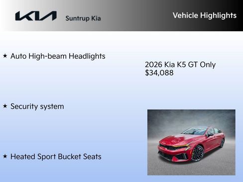 New 2026 Kia K5 GT image 15