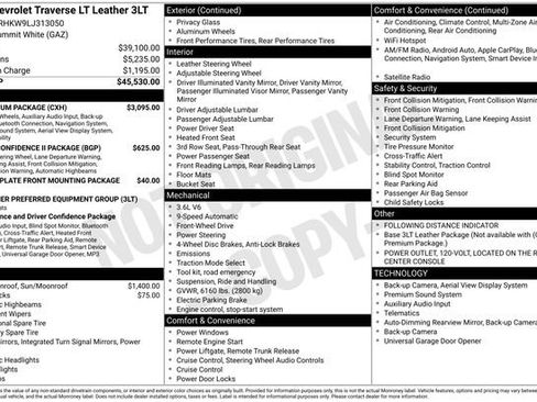 Used 2020 Chevrolet Traverse LT w/ LT Premium Package image 1