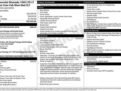 Used 2022 Chevrolet Silverado 1500 LT Trail Boss w/ Bed Protection Package AWD/4WD image 9