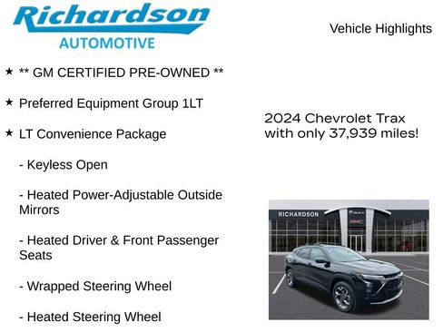 Used 2024 Chevrolet Trax LT w/ LT Convenience Package FWD image 10