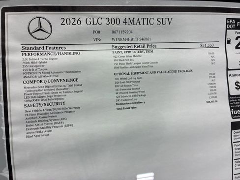 New 2026 Mercedes-Benz GLC 300 4MATIC image 18
