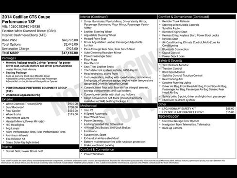 Used 2014 Cadillac CTS Performance image 3