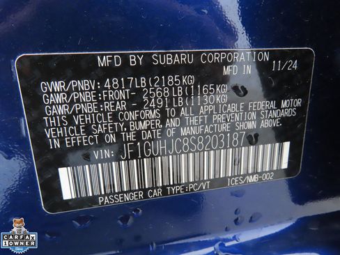 Certified 2025 Subaru Impreza RS AWD/4WD image 28