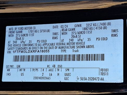 Used 2024 Ford F150 XLT w/ Equipment Group 302A MID AWD/4WD image 26