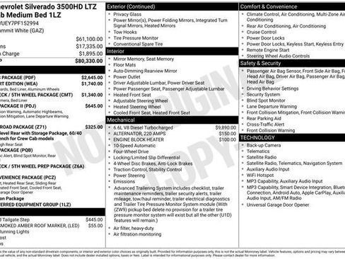 Used 2023 Chevrolet Silverado 3500 LTZ w/ LTZ Plus Package AWD/4WD image 3