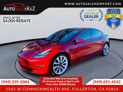 Used 2019 Tesla Model 3 Performance AWD/4WD image 1