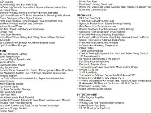 Used 2021 Lexus LX 570 4WD w/ 3rd Row & Luxury Pkg image 24