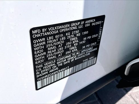 Used 2023 Volkswagen Atlas SE w/ Black Wheel Package AWD/4WD image 32