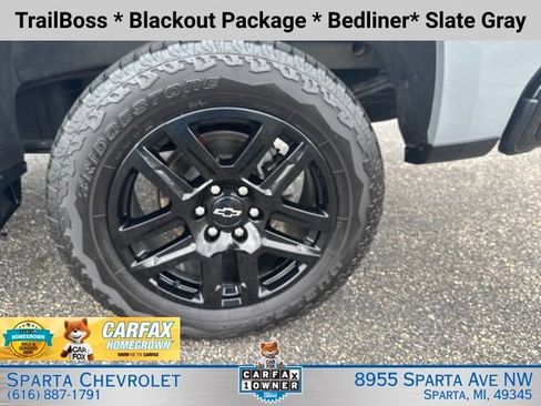 Certified 2024 Chevrolet Silverado 1500 Custom Trail Boss w/ Turbomax Blackout Package AWD/4WD image 10