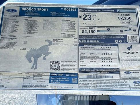 New 2026 Ford Bronco Sport Badlands w/ Sasquatch Badlands Package AWD/4WD image 14