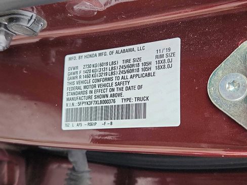 Used 2020 Honda Ridgeline RTL-E image 27