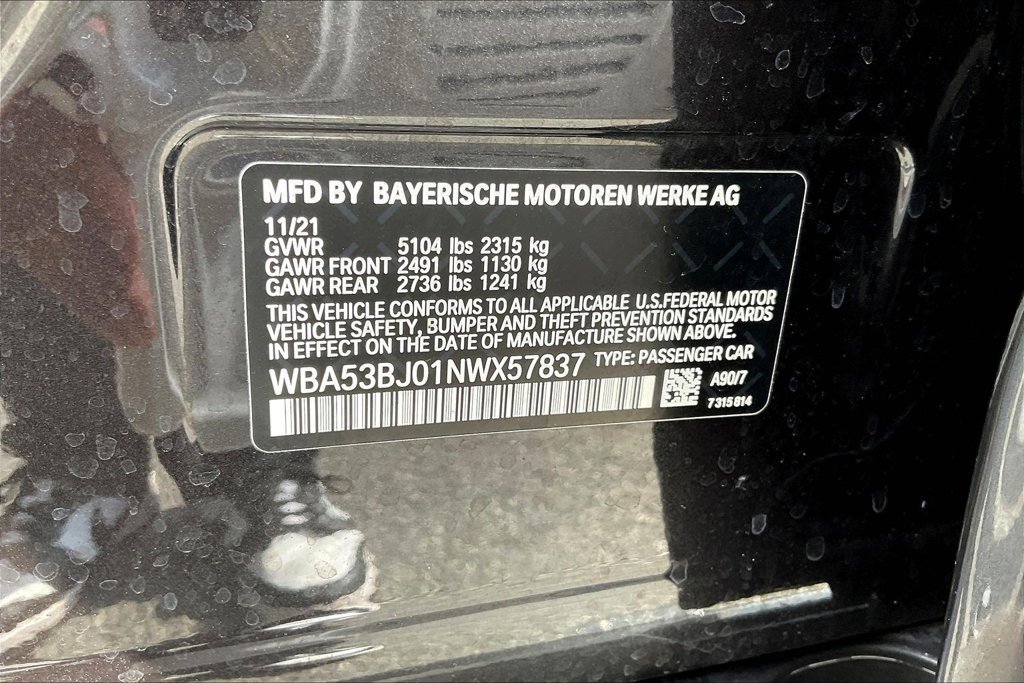 Used 2022 BMW 540i w/ Premium Package RWD image 18