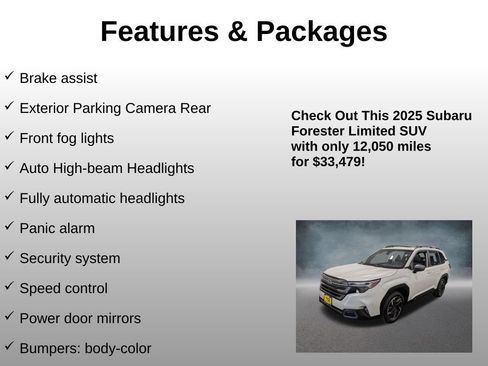 Used 2025 Subaru Forester Limited AWD/4WD image 21