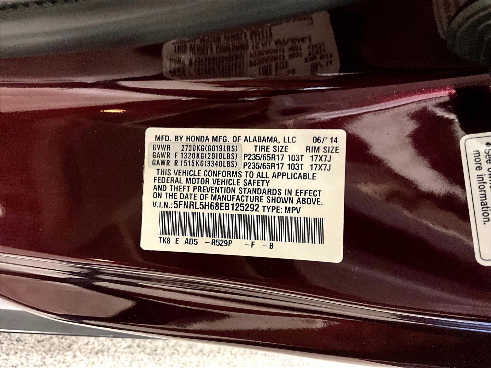 Used 2014 Honda Odyssey EX-L image 19