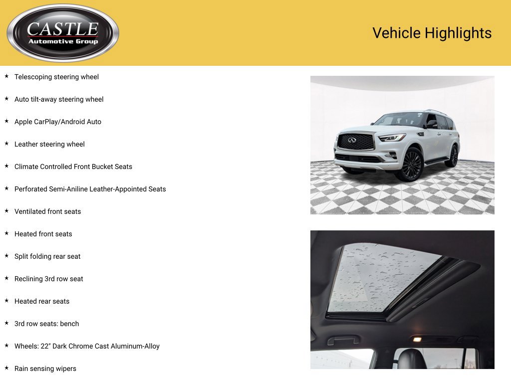Used 2024 INFINITI QX80 Sensory AWD/4WD image 7