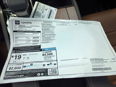 New 2026 Toyota Tundra 1794 Edition AWD/4WD image 17