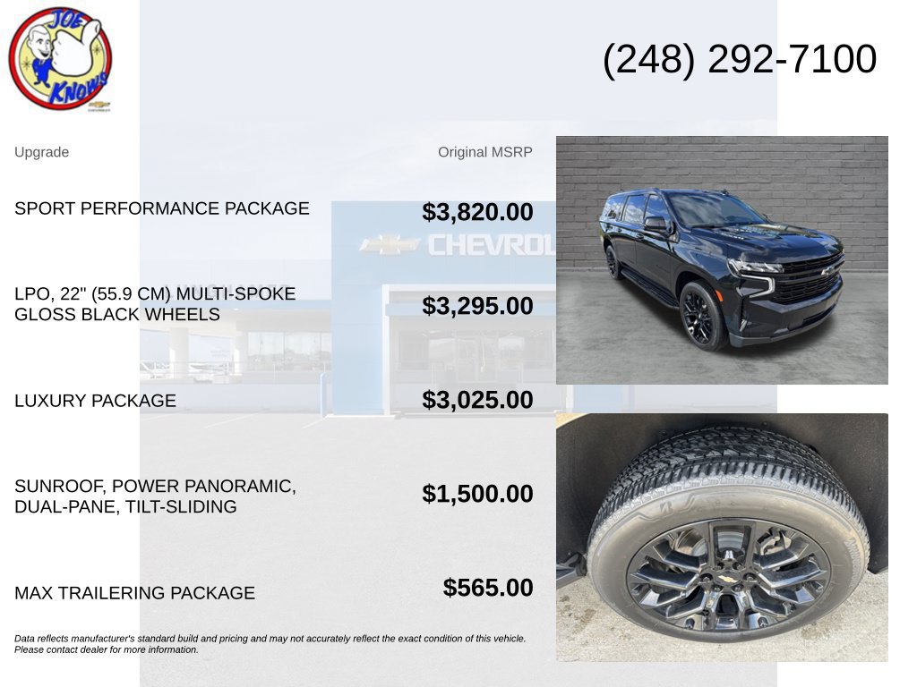 Used 2023 Chevrolet Suburban RST w/ Sport Performance Package AWD/4WD image 5