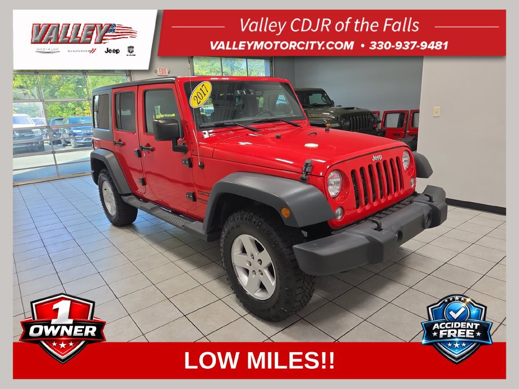 Used 2017 Jeep Wrangler Unlimited Sport w/ Quick Order Package 24S AWD/4WD image 1