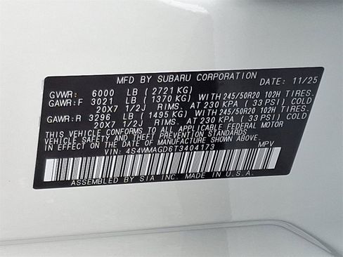 New 2026 Subaru Ascent Limited image 11