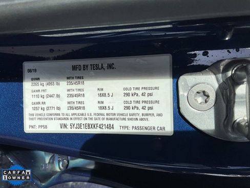 Used 2019 Tesla Model 3 Long Range image 21