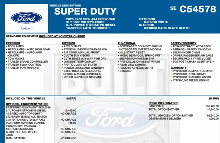 Used 2025 Ford F250 XLT AWD/4WD image 2