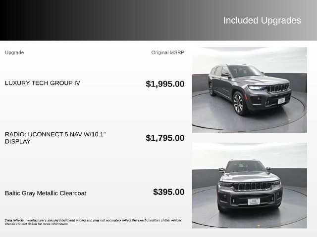 Used 2021 Jeep Grand Cherokee L Overland w/ Luxury Tech Group IV AWD/4WD image 4