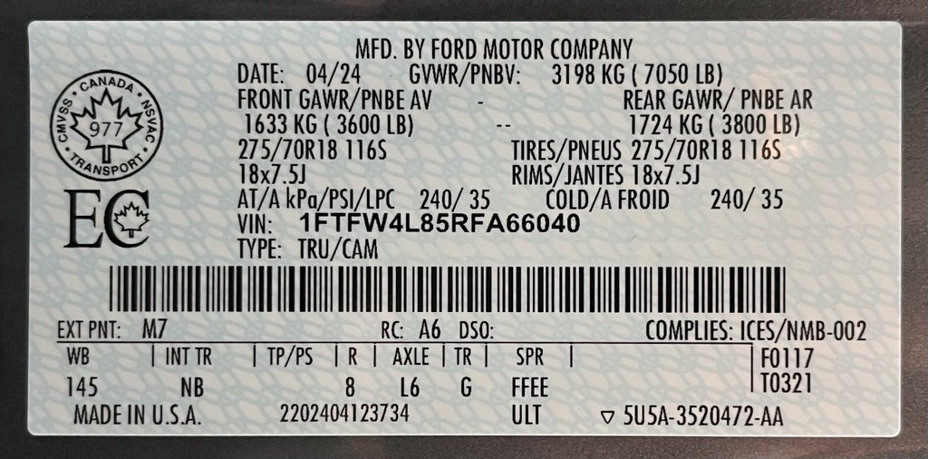 Used 2024 Ford F150 Tremor w/ Equipment Group 402A High AWD/4WD image 63