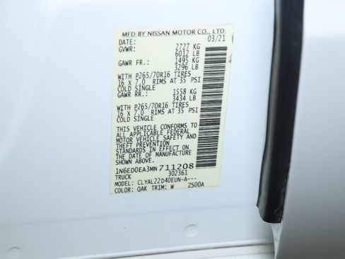 Certified 2021 Nissan Frontier SV RWD image 21