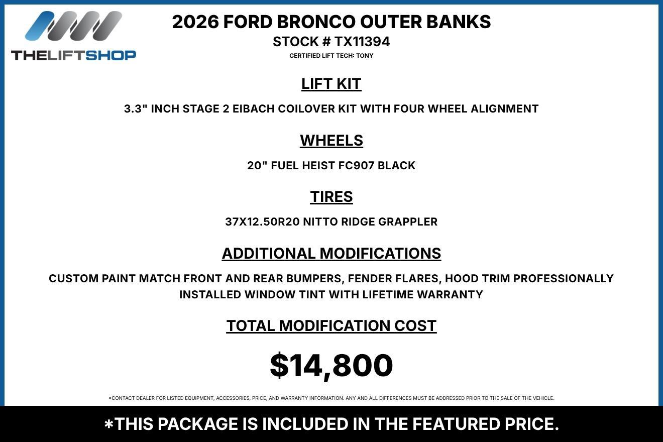 Used 2026 Ford Bronco Outer Banks AWD/4WD image 2