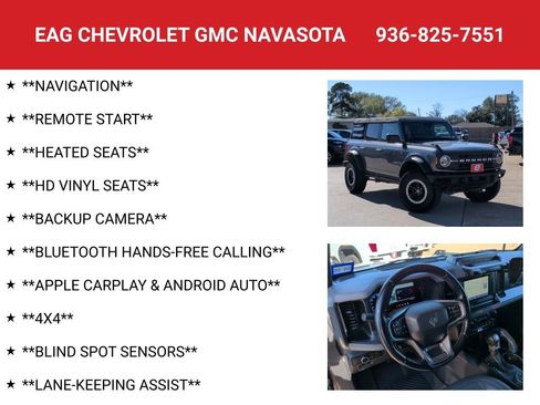 Used 2021 Ford Bronco Black Diamond w/ Sasquatch Package image 4