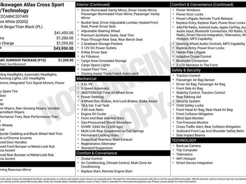 Used 2022 Volkswagen Atlas Cross Sport SE w/ Panoramic Sunroof Package AWD/4WD image 3