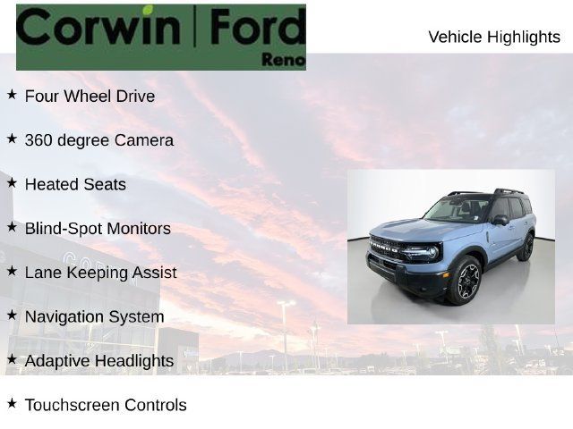 Certified 2025 Ford Bronco Sport Outer Banks w/ Outer Banks Tech Package+ AWD/4WD image 7