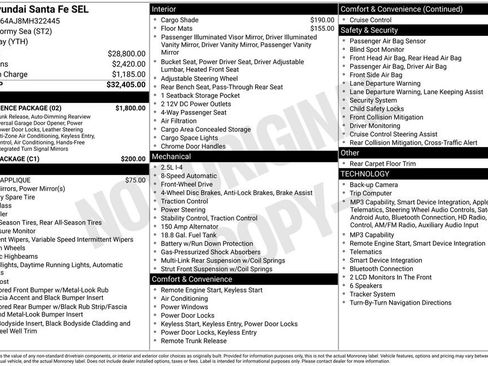 Used 2021 Hyundai Santa Fe SEL w/ Convenience Package FWD image 2