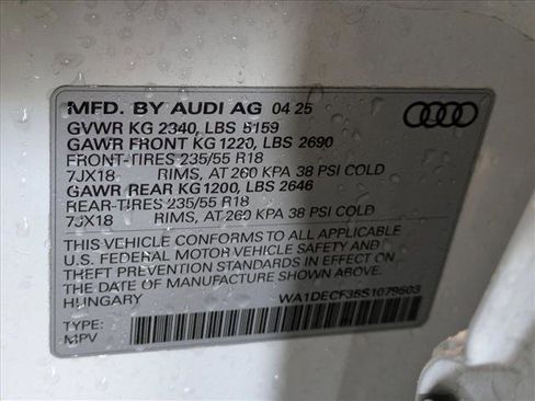 Certified 2025 Audi Q3 2.0T Premium w/ Convenience Package image 16