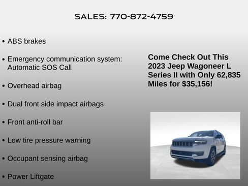 Used 2023 Jeep Wagoneer L Series II image 25