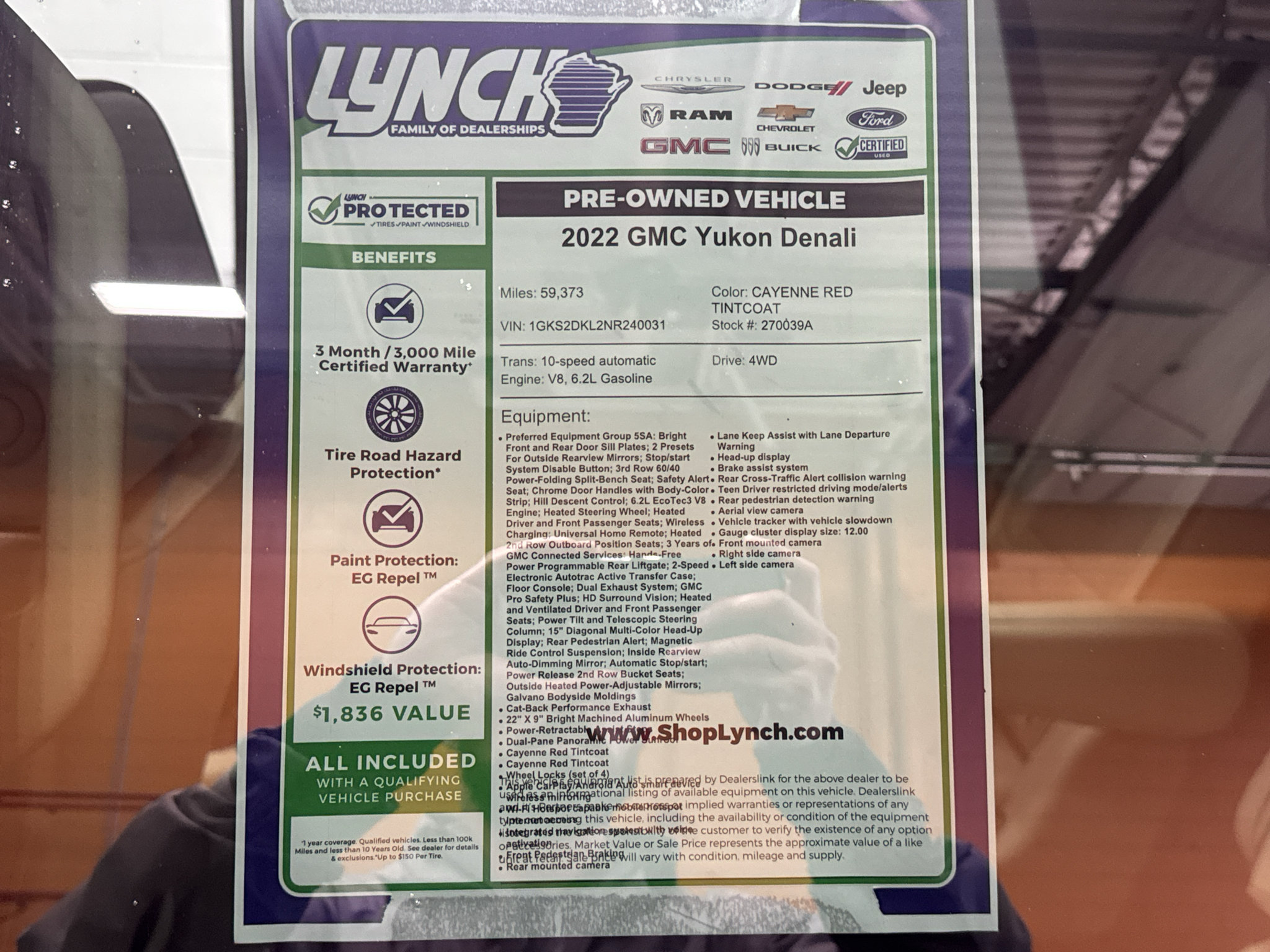 Used 2022 GMC Yukon Denali AWD/4WD image 43