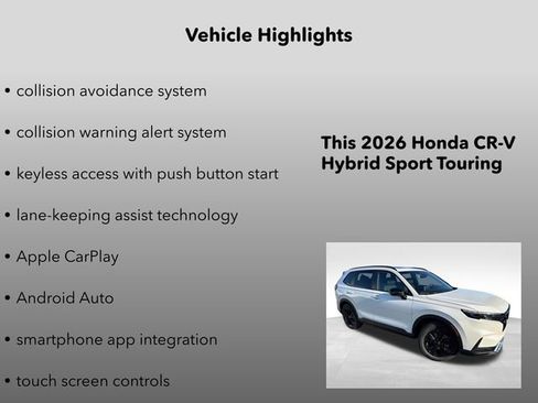 New 2026 Honda CR-V Sport Touring image 10